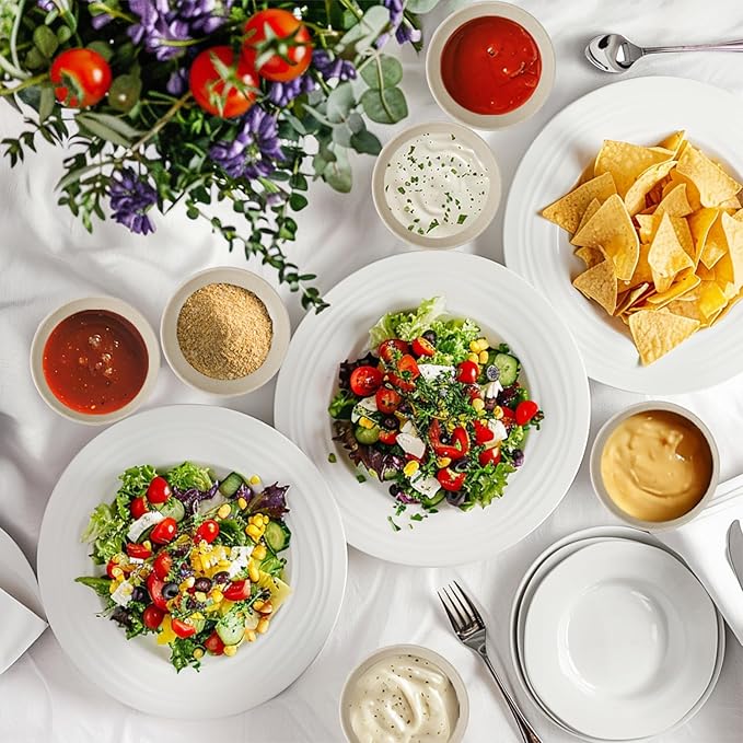 4 Inch Wheat Straw Plates 8 Pieces, Lightweight and Unbreakable Dipping Bowls, Small Soy Sauce Dishes, Small Serving Bowls for Side Dishes, Condiment, Appetizer (Beige)