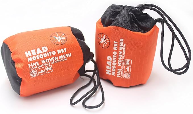 Anvin Mosquito Head Mesh Nets Gnat Face Netting for No See Ums Insects Bugs Gnats Biting Midges from Any Outdoor Activities, Works Over Most Hats (3pcs, Navy Green)