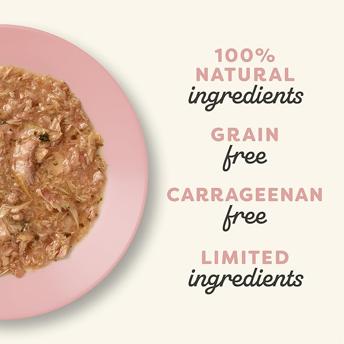 Applaws Natural Wet Cat Food in Gravy, Limited Ingredient Wet Cat Food Pouches, No Additives, Made with Natural Ingredients, Tuna with Salmon in Gravy (12 x 2.47oz Pouches)