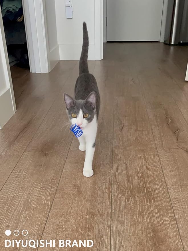 19-Piece Cat Toys Pack - 5 Bell Balls, 10 Plush Balls, 4 Spring Toys - Kitten Toys for Indoor Cats