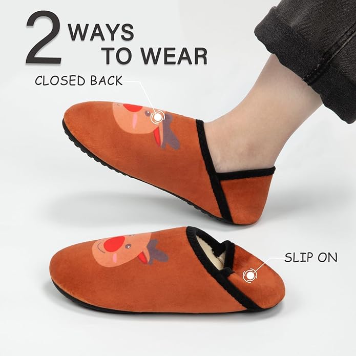 ATHMILE House Slippers for Women Men Indoor Barefoot Slippers Socks Furry Slip on House Shoes Cozy Comfy Slippers for Home Bedroom Travel Yoga