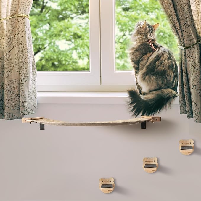 Cat Wall Shelves, Cat Wall Furniture for DIY Cat Wall Hammock, Cat Shelves for Medium and Large Kitten, Wall Mounted Cat Furniture for Most Cats and Kity