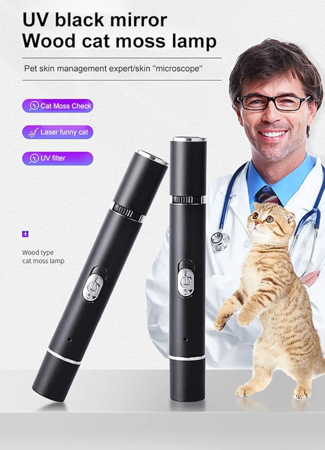 2 Pcs Cat Toys Lazer Pointer Cat Toys Interactive for Indoor Red Laser Pointer for Dogs Pet Red Light Laser Remote Control Teaching USB Flashlight Rechargeable(2 Pcs Pack, 2 Pcs Pack)