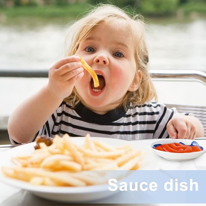 4 Pcs 4 Inches Cute Cat Soy Sauce Dish,Ceramic Cat Bowls,Japanese Cat Plates,Dipping Bowls,Snack Dish,Small Ceramic Saucers Plates, Sushi Plate Set, Mini Bowls, Small Bowls for Sides Dish (4 Inch)