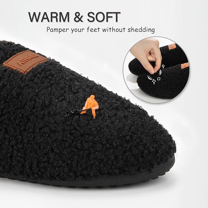 ATHMILE House Slippers for Women Men Indoor Barefoot Slippers Socks Furry Slip on House Shoes Cozy Comfy Slippers for Home Bedroom Travel Yoga