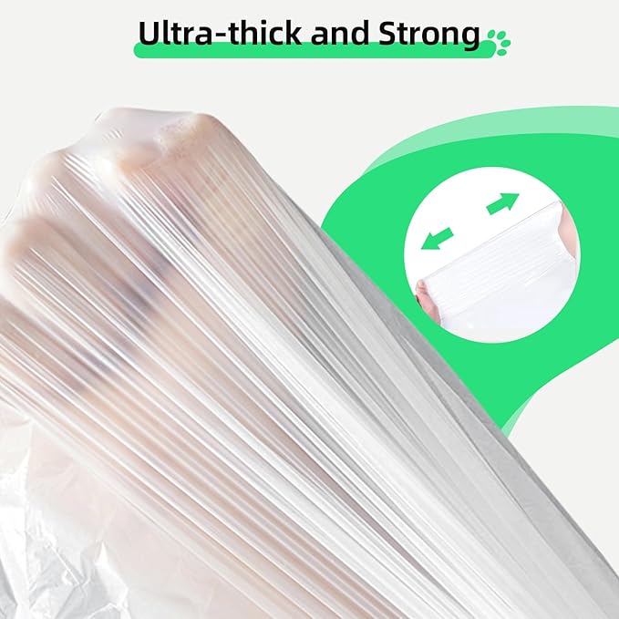 20 Count Waste Drawer Liners Bags Compatible with Litter Box Robot 4 and 3, Thick Self-cleaning Cat Litter Box Liners refill with Drawstring Heavy Duty 10-12 Gallons of Capacity