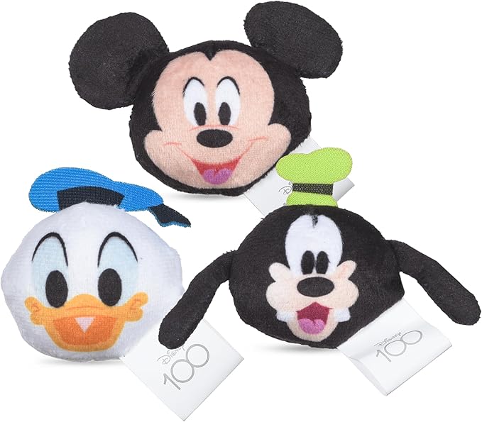 3 Piece Jingle Ball Cat Toys, 1.5in | Disney Cat Toys | Mickey Mouse, Goofy, and Donald Duck Cat Ball Toys with Bells and Catnip for Cats Inspired by Mickey and Friends