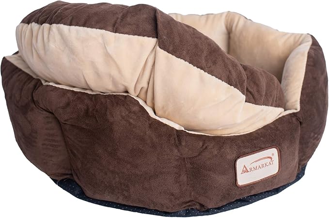 Armarkat C01HKF/MH Cozy Pet Bed 20-Inch Diameter, Mocha Beige