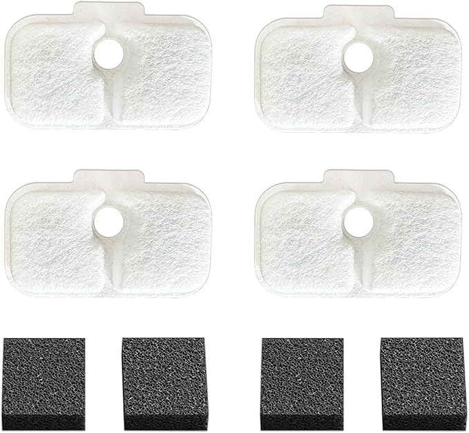 4PCS Cat Water Fountain Filter Replacement for Petlibro - Pre-Filter Sponges Compatible with PLWF105, PLWF115, PLWF005 - Keep Your Pet's Fountain Clean and Fresh with PET STANDARD Filters