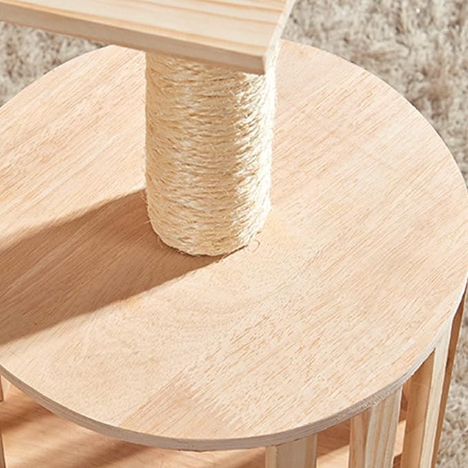 4PCS 5 Inch Cat Scratching Post with Natural Sisal Rope Cat Scratch Pole Cat Scratching Tree Scratching Posts for Indoor Cats Replacement Part Accessories for DIY Cat Tower Cat Hammock