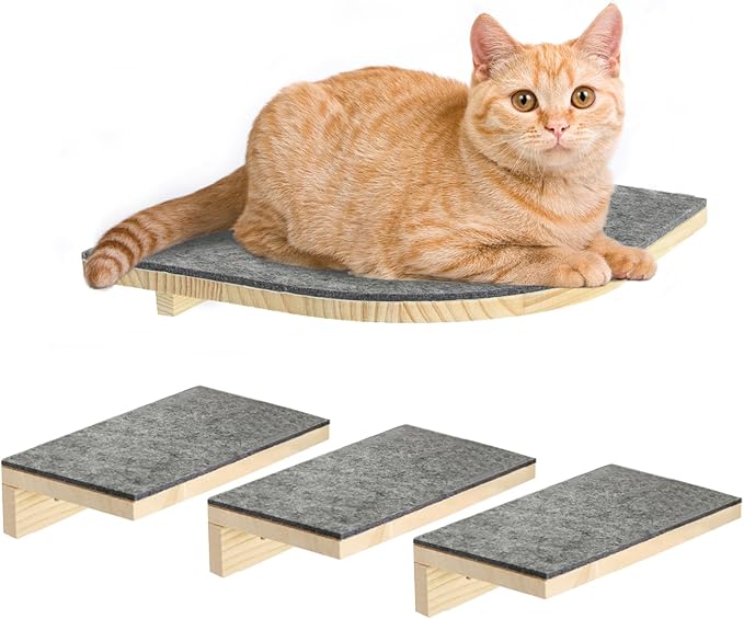 Mora Pets Cat Wall Shelves Cat Hammock with 3 Steps