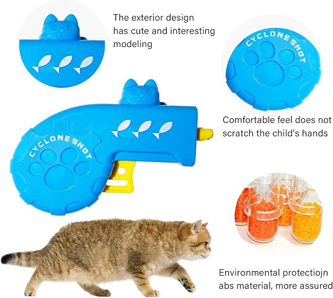 12 Pieces Cat Fetch Toy, Flying Pet Toys Saucer Launcher for Indoor, Disc Toys Training Chasing with Colorful Propellers, Kids Outdoor Toys