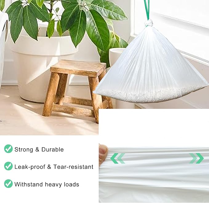 100 Count Self Cleaning Cat Litter Box Liner Bags Compatible with Automatic Cat Litter Box, Thick Heavy Duty Drawstring Replacement Waste Drawer Liners-25.2" x 11.8"