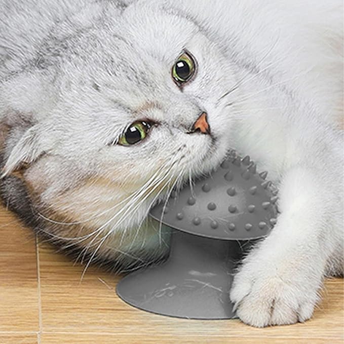 4 Pcs Cat Corner Self Groomer - Remove Loose Fur, Removable Design for Cleaning, Cat Massage Combs for Short Long Fur Cats Grooming,Kitten Puppy Massager Brushes Grooming