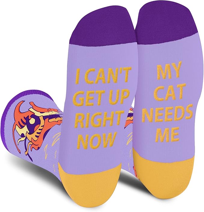 AGRIMONY Funny Cat Dog Socks for Women Teen Girls-Animal Novelty Cute Socks-Mothers Day Cat Dog Mom Gifts Stocking Stuffers