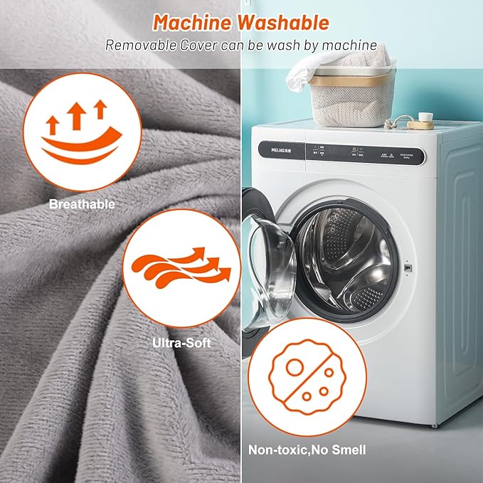 Pet Heating Pad for Cats Dogs, Electric Cat Heating Pad Indoor with Timer, 9 Level Temperature Dog Heating Pad Waterproof Heated Dog Pad Mat for Puppy Dog Cat (35" x 24")