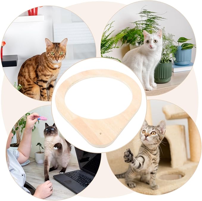 Cat Climbing Pole Accessory Cat Scratcher Post Frame Replaceable Cat Bed Holder Wear-Resistant Cat Perch Frame DIY Cat Shelf for Cats and Kittens