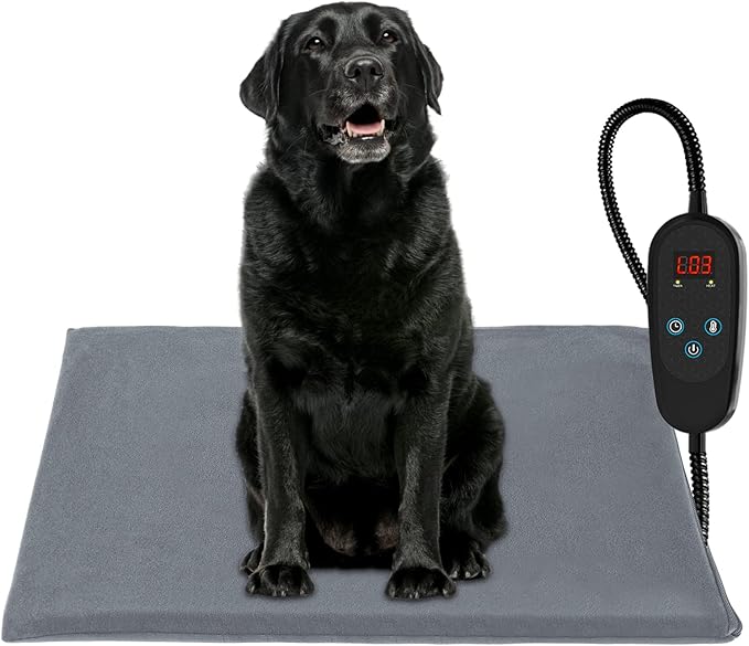 Outdoor Heating Pad for Cats,Cat Warming Pad for Feral Cats Outside, Cat Warmer with Timer, Pet Heating Pads for Cats Indoor,Electric Heating Pad for Outdoor Cat House,Heated Cat Pad