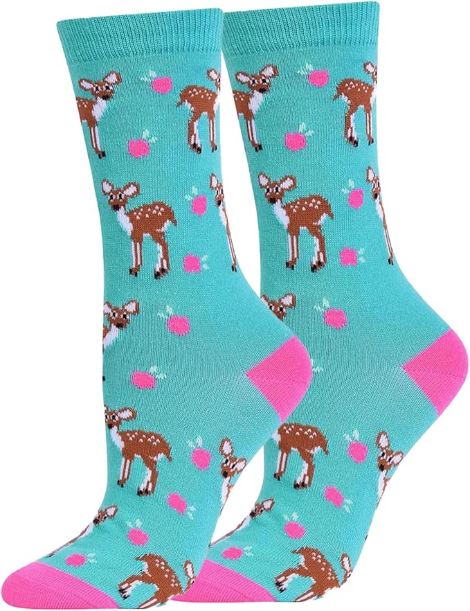 9 Pairs of Women's Socks Cute & Funny Animal Cotton Socks