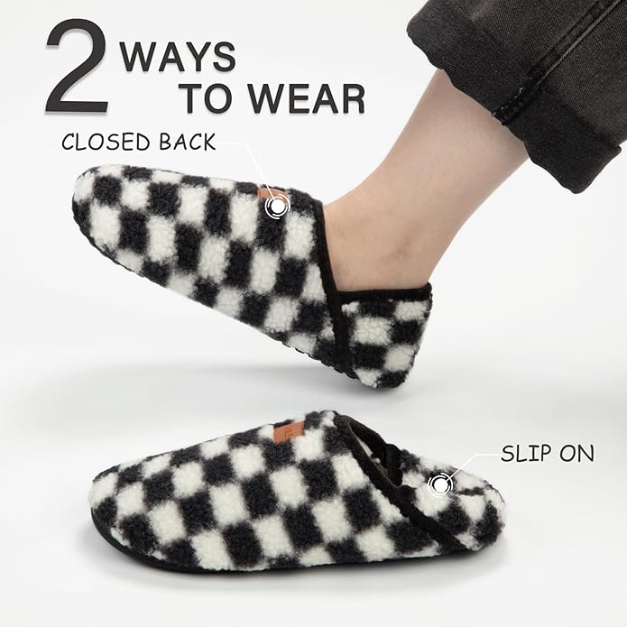 ATHMILE House Slippers for Women Men Indoor Barefoot Slippers Socks Furry Slip on House Shoes Cozy Comfy Slippers for Home Bedroom Travel Yoga