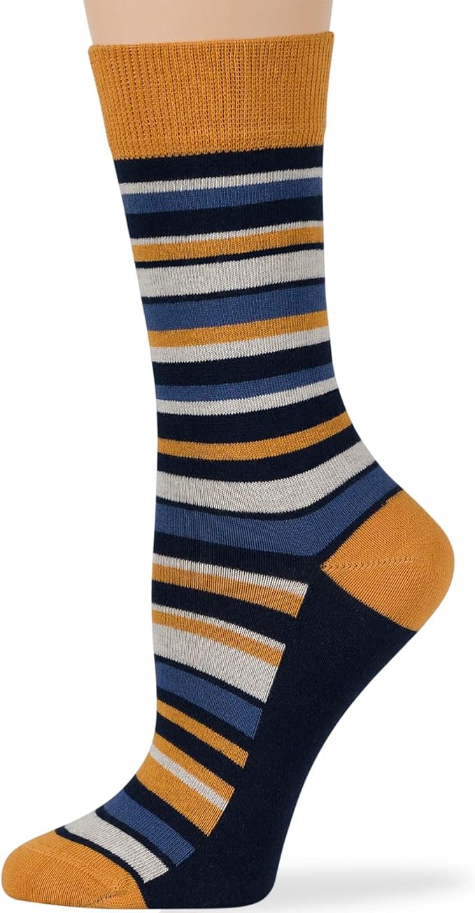 7BIGSTARS KINGDOM Womens Fun Cotton Crew Socks - 4 Pack L/M - Cactus Space Desert Coffee Fox Dog Hedgehog Puppy Flower Bird