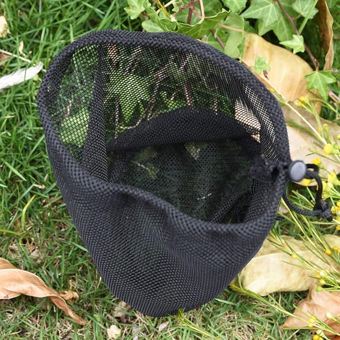 5pcs Nylon Mesh Bag Stuff Sack Golfball Pot Outdoor Tools S