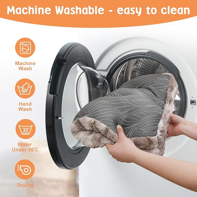 2 in 1 Dog Bed Crate Pad Mat Washable Reversible (Cool & Warm) Soft Fluffy Pet Kennel Beds for Large Medium Small Puppy Cat Sleeping Mattress Machine Wash Dog Cooling Mats (Dot Brown, 41"*27")