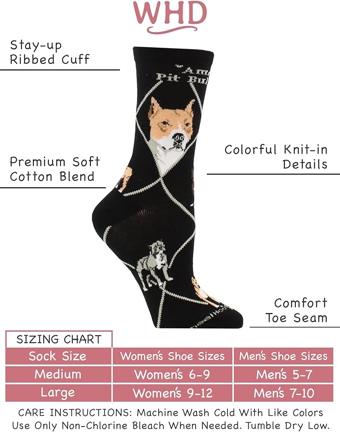 American Pit Bull Terrier Socks for Women Gift for Dog Lovers