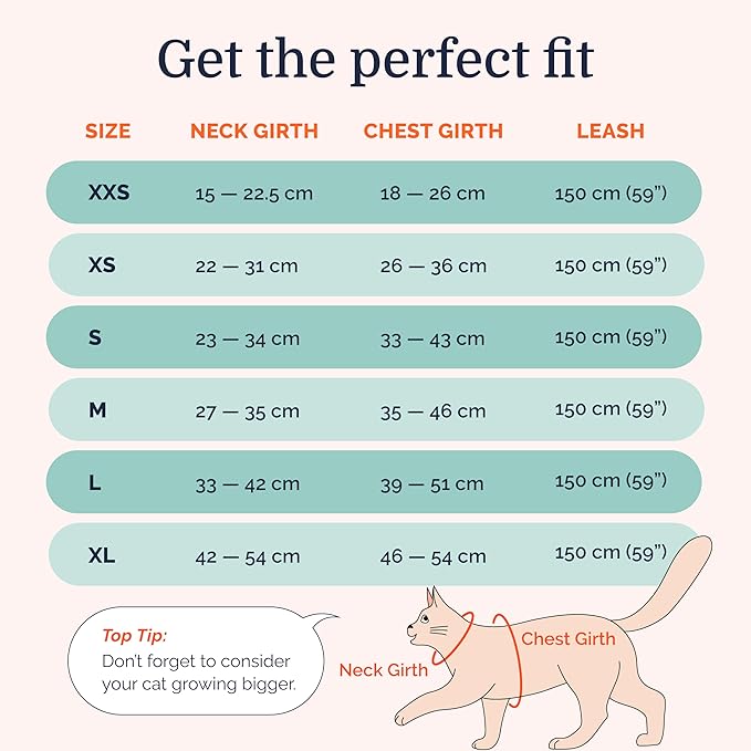 Hepper Cat Harness and Leash Escape Proof Set - Black Tactical Cat Harness with Reflective Safety Strips - Kitten or Cat Vest/Cat Jacket/Cat Walker (XS)