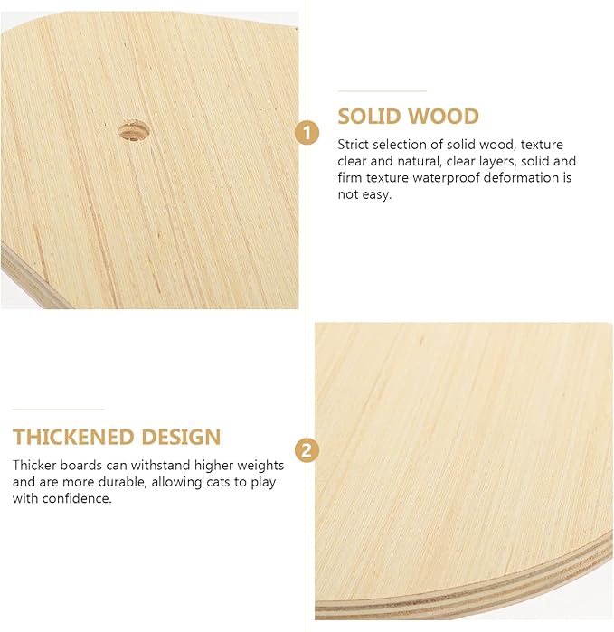 POPETPOP Wall Cat Climbing Shelf Wood Cat Perch Jumping Board Replacement Wall Mounted Ladder for Sleeping Scracthing and Excercising Style 1