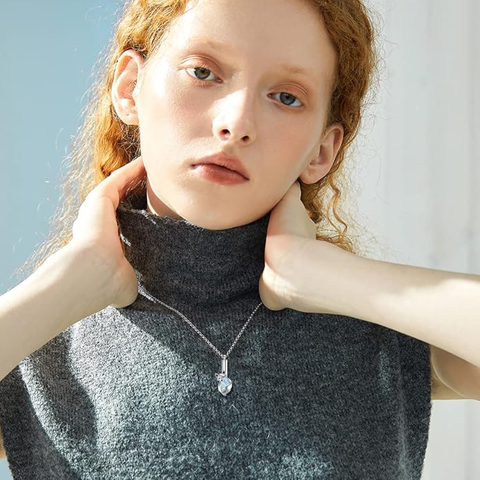 Animal Crystal Urn Necklace For Ashes Sterling Silver Butterfly Dragonfly Bee Phoenix Peacock Hummingbird Fox Angel Wing Pentagram Pentacle Cremation Necklace Heart Teardrop Urn Holder Necklaces For Women Memorial Jewelry