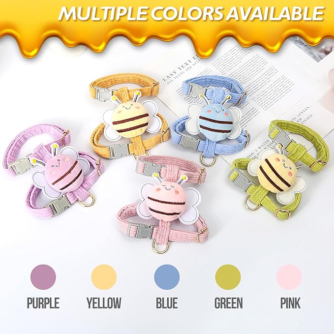 Cat Harness and Leash Set Escape Proof for Small Large Cats, Adjustable Cat Harnesses & Leashes for Walking, Lightweight Kitten Harness for Kittens