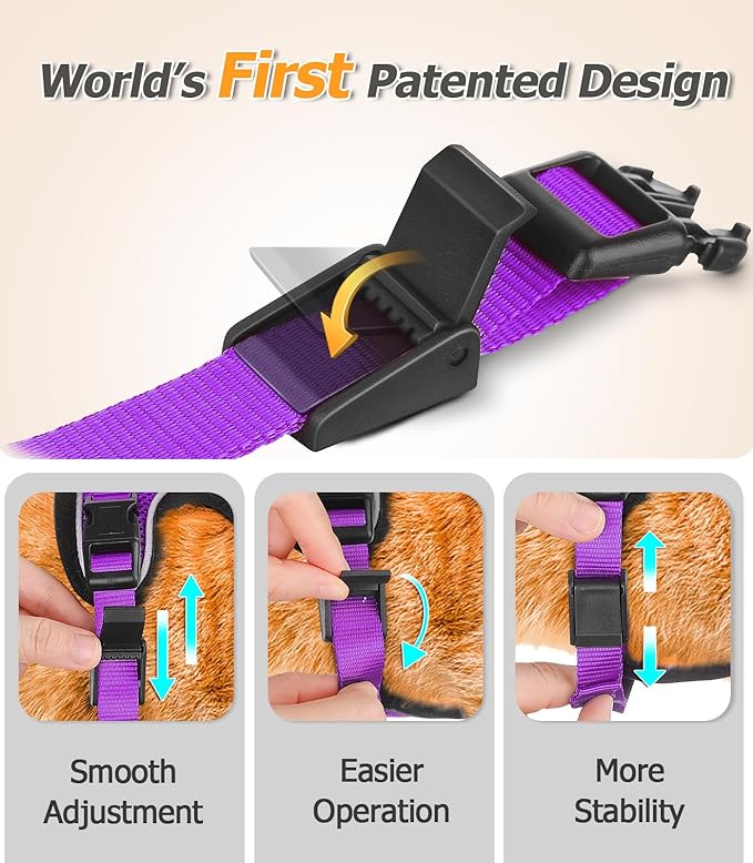 Halypet Cat Harness and Leash Set [H500 Pro Escape Proof Cat Harness for Walking, Adjustable Breathable Soft Travel Cat Leash, Reflective Strips Kitten Harness