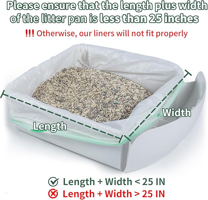 120 Count Cat Litter Box Liners for Automatic Cat Litter Box and Litter-Robot 4/3, Heavy-Duty, Extra Thick, Economy Bulk Pack