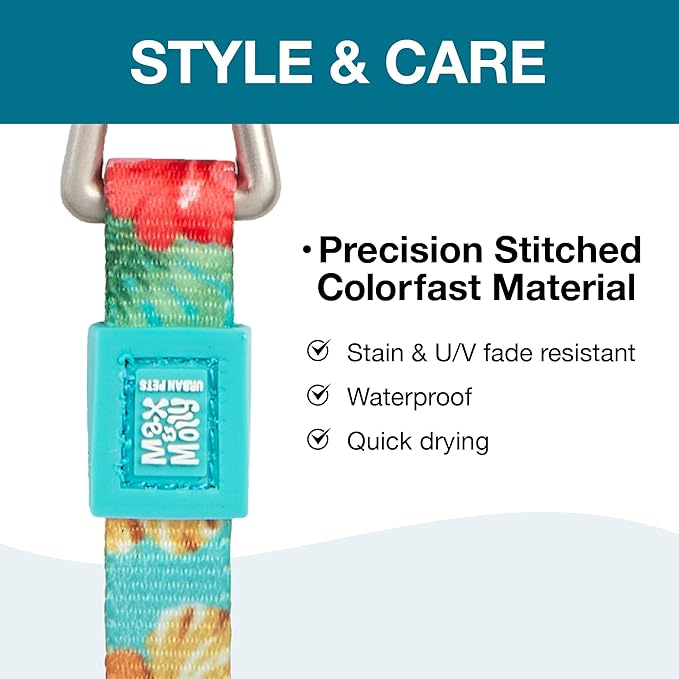 Max and Molly Adjustable Cat Harness and Leash Set - Escape-Proof Cat Harness with Leash for Outdoor Walking and Exploring, Soft Padded Double Stitched Material (Hibiscus Flower)