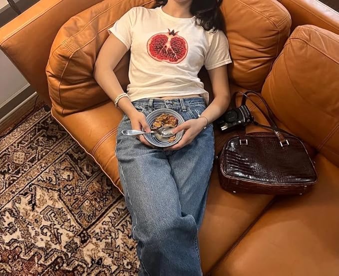 Baby Tees Women Graphic Tops Y2K Grunge Clothes