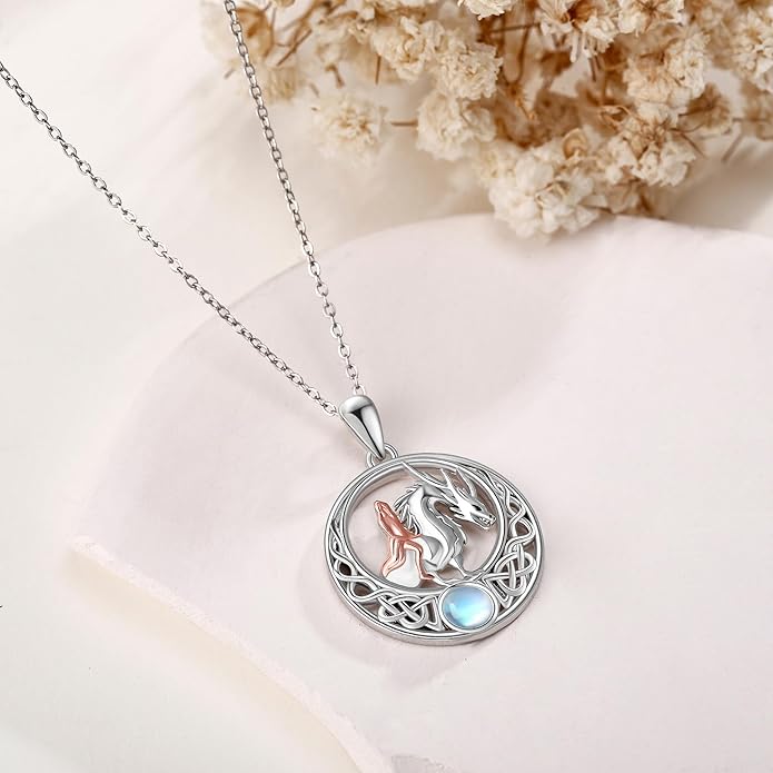 Animal and Human Necklace Sterling Silver 925 Cute Animal Necklaces Jewelry Gift For Women