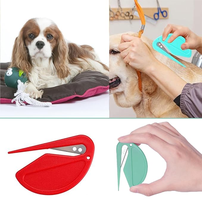 5pcs Pet Knot Opener Knotting Comb Removal Dematting Hair Flea Brush Shedding Tool Matted Fur Tick De Remover Matting Grooming Supplies for Indoor Medium Long Haired Cats Dogs Tangled