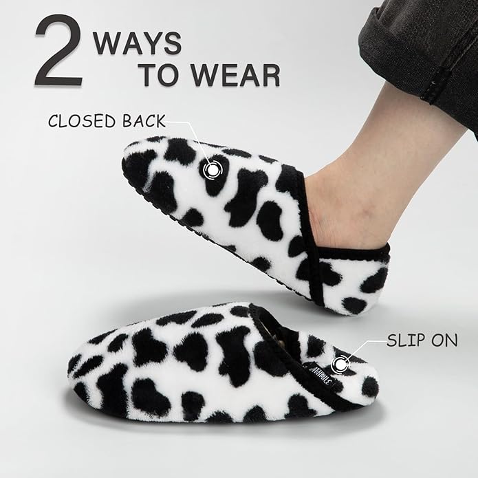 ATHMILE House Slippers for Women Men Indoor Barefoot Slippers Socks Furry Slip on House Shoes Cozy Comfy Slippers for Home Bedroom Travel Yoga