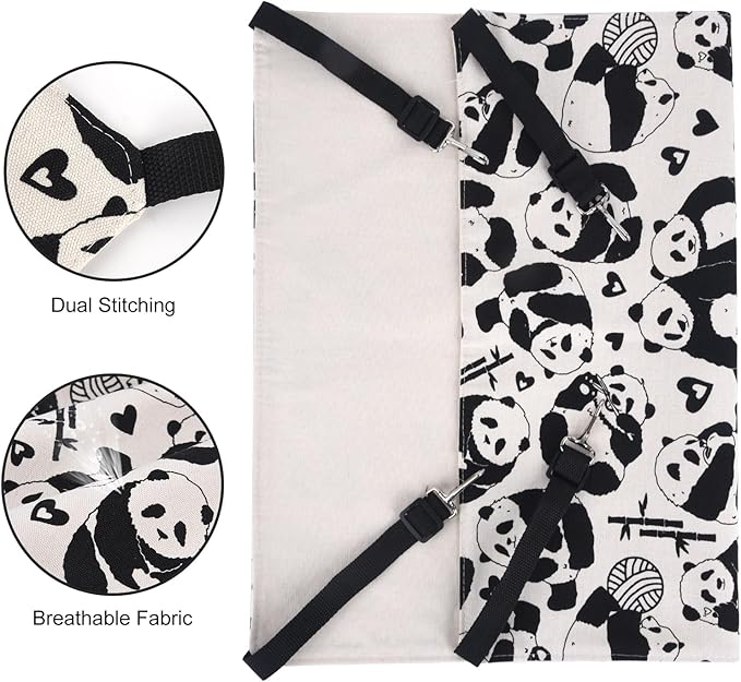 Cat Hammock Bed for Cage - 22x18 inch Adjustable Hanging Cat Bed Reversible Cat hammocks for Indoor Cats, Soft Cat Perch, Sleeping and Resting Sleepy Pad for Kitten Ferret Puppy or Small Pet