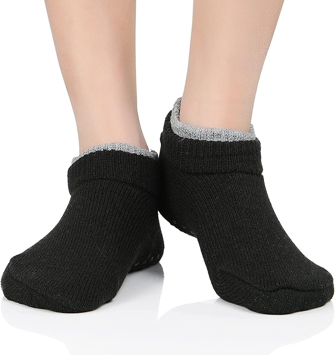 American Trends Fuzzy Socks for Women with Grippers Non Slip Christmas Socks