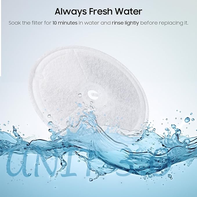 12 PCS Upgraded Filter Unit 3.0 Pet Cat Water Fountain Filters Fit For E versweet Solo 2/Solo SE, E versweet 3 Pro/2S/3, Including Replacement Filters and Replaced Foam Pump Filter (12 pcs)