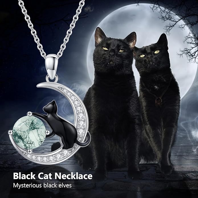 Animal Necklace 925 Sterling Silver Cat/Dog/Fox/Axolotl/Highland Cow Pendant Necklace Cute Animal Jewelry Graduation Gifts for Women