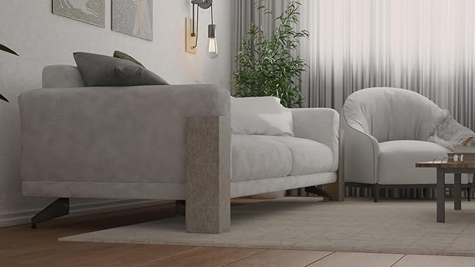 Cat Scratcher Sofa Protector – Couch Corner Cat Scratching Post, Carpet Cat Scratch for Indoor Cats, Furniture Scratch Guard (23 in, Graphite)