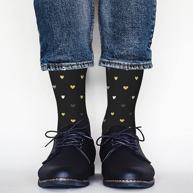 AOYEGO Volleyball Funny Socks Water Polo Balls Iridescent Novelty Casual Crew Socks Contrast Color Design for Women Men Gift