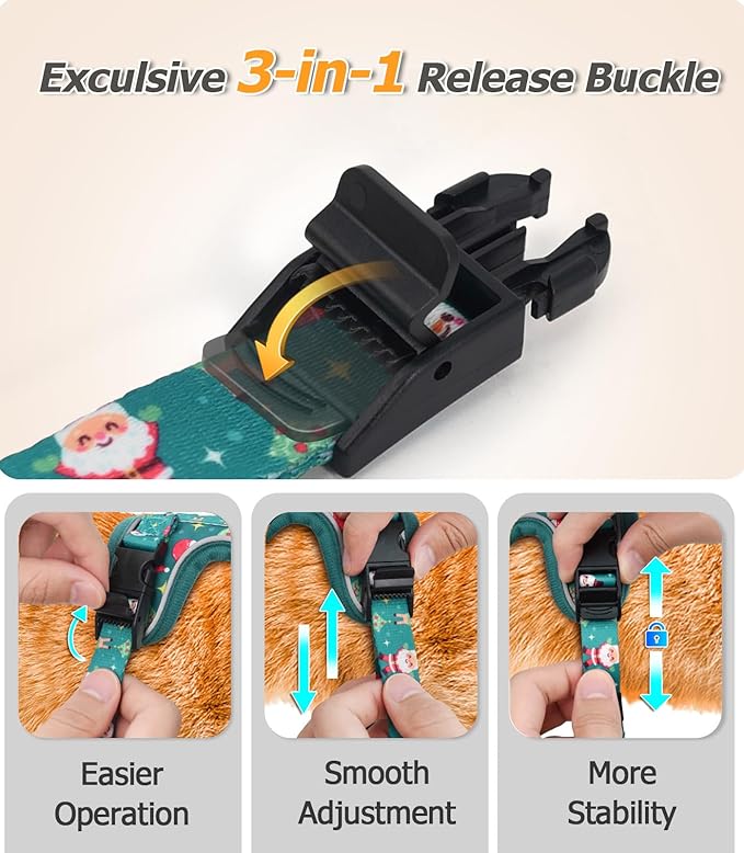 Halypet Cat Harness and Leash Set [MAX Safety 4th-Gen Upgrade] Escape Proof Adjustable Cat Leash Comfortable Soft Vest Easy to Wear Kitten Harness with Reflective Strip for Cats Walking, M Mint Green