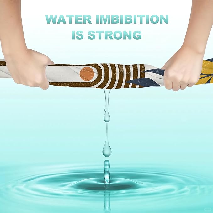 2 Pack Hand Bath Towel,Boho Sun and Leaves Fingertip Towel Bathtub Decorative Bath Towel Bathroom Kitchen Towel Set Highly Absorbent SPA Gym Towels 14x28 Inch