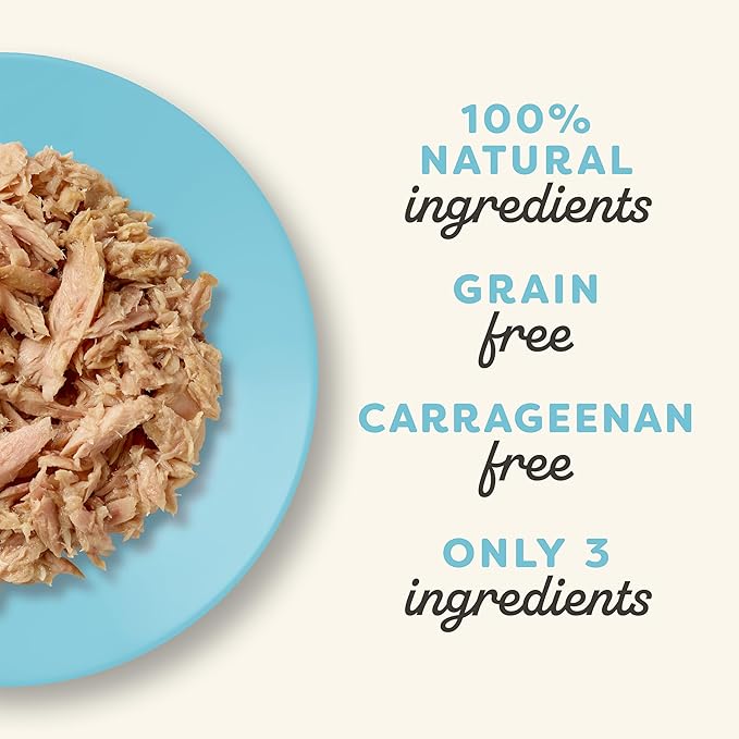 Applaws Natural Wet Cat Food in Broth, Limited Ingredient Wet Cat Food Pouches, No Additives, Made with Natural Ingredients, Tuna Seabream in Broth (12 x 2.47oz Pouches)