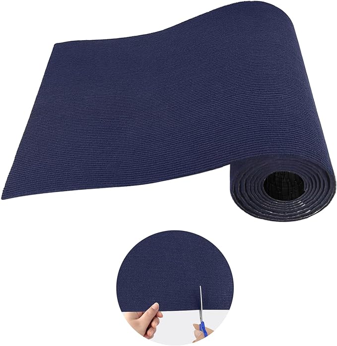 Trimmable Cat Scratching Post Carpet Covered 78.7”x15.8” Self-Adhesive Cat Tree Shelves Replacement Parts Mat Cat Scratcher for Cat Tree Shelves Steps Couch Furniture DIY Protector(Blue)