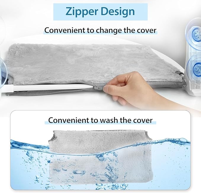 L&W BROS. 3PC Foldable Cat Window Perch Cat Hammock with 4 Suction Cups Easy to Assemble 20.5"x 11.2" Cat Window Bed for Large Heavy Cats Indoor(M 3Pc)